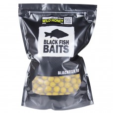 Бойлы тонущие Black Fish Baits HI-ATTRACT Boilies WILD HONEY (мед) 20мм 2кг