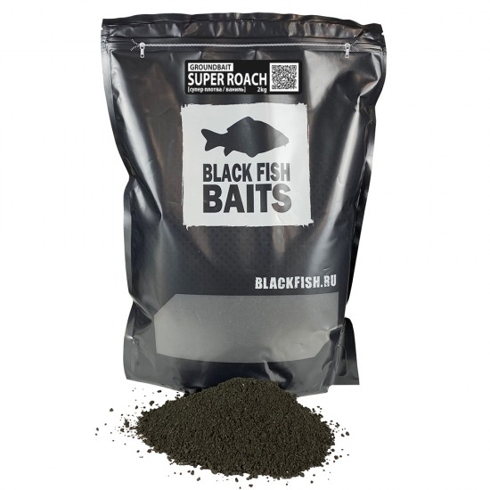 Прикормка Black Fish Baits Groundbait SUPER ROACH (плотва/ваниль) 2кг