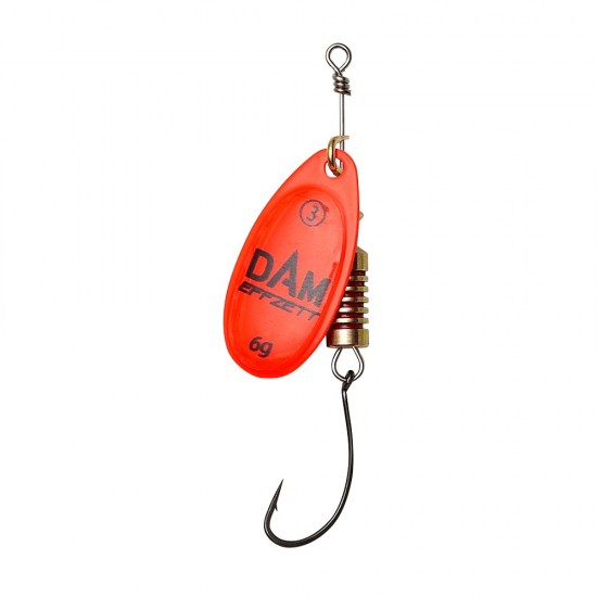 Блесна вращающаяся DAM SINGLE HOOK SPINNER Red