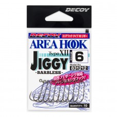 Крючок одинарный Decoy Area Hook Type XII JIGGY Barbless