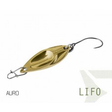 Блесна колеблющаяся Delphin LIFO Spoon 2.5g AURO