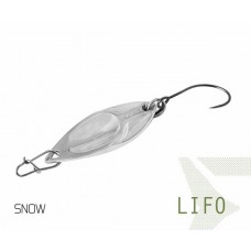 Блесна колеблющаяся Delphin LIFO Spoon 2.5g SNOW