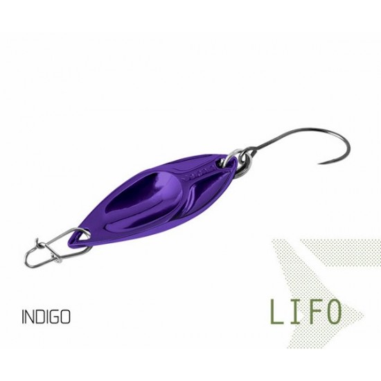 Блесна колеблющаяся Delphin LIFO Spoon 2.5g INDIGO