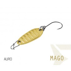 Блесна колеблющаяся Delphin MAGO Spoon 2.0g AURO