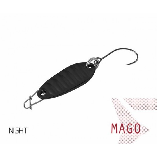 Блесна колеблющаяся Delphin MAGO Spoon 2.0g NIGHT