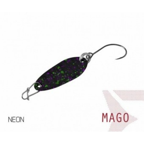 Блесна колеблющаяся Delphin MAGO Spoon 2.0g NEON