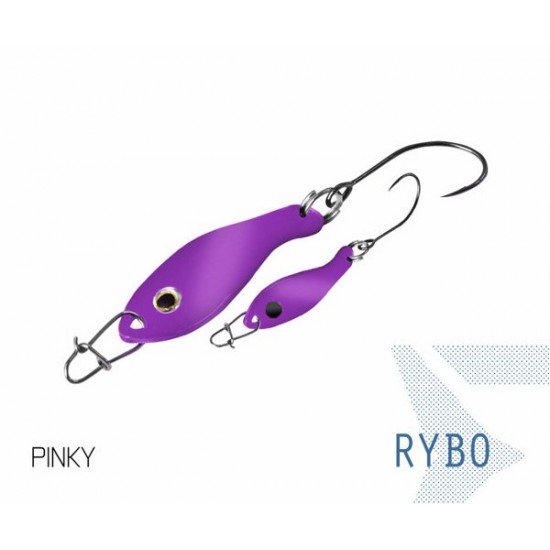 Блесна колеблющаяся Delphin RYBO Spoon 0.5g PINKY
