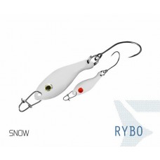 Блесна колеблющаяся Delphin RYBO Spoon 0.5g SNOW