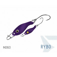 Блесна колеблющаяся Delphin RYBO Spoon 0.5g INDIGO