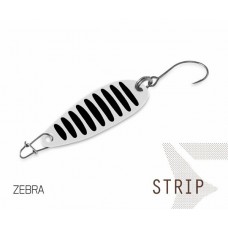 Блесна колеблющаяся Delphin STRIP Spoon 2.0g ZEBRA
