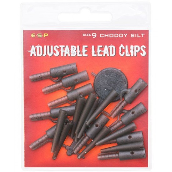 Клипсы для грузил с конусом и стопором ESP Adjustable Lead Clips