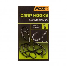 Крючки карповые FOX Carp Hooks Curve Shank