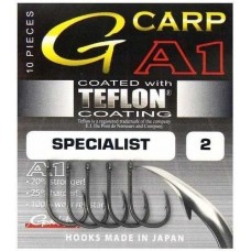 Крючки карповые Gamakatsu G-CARP A1 SPECIALIST TEFLON