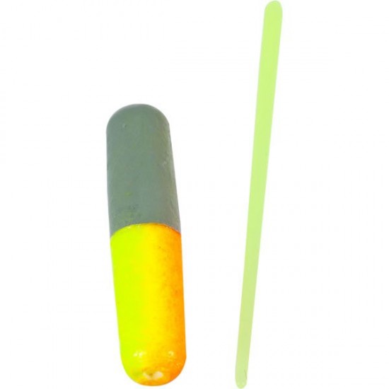 Цилиндр плавающий со стопором IRON TROUT Pilot Stick Yellow-Orange-Grey 8шт
