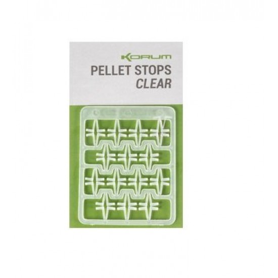 Стопоры для пелетса KORUM Clear Pellet Stops 32шт.