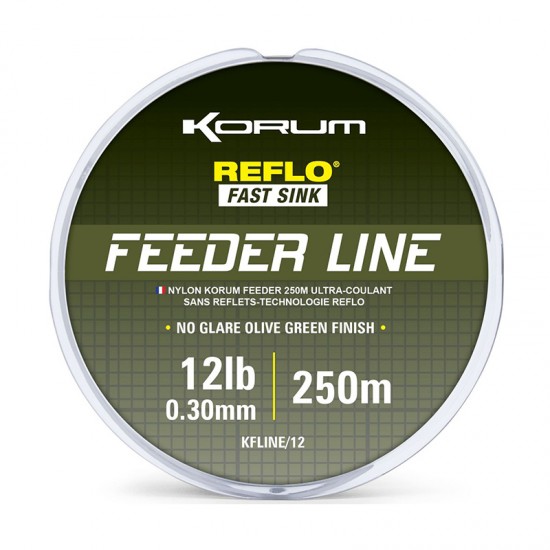 Леска фидерная KORUM REFLO FEEDER LINE MONO 250m