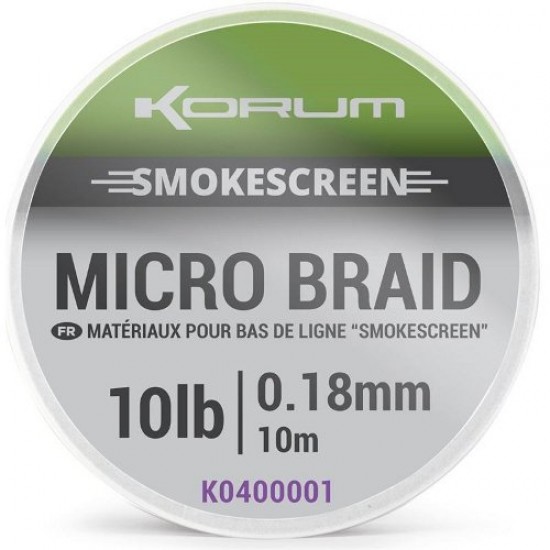 Поводковый материал KORUM Smokescreen Micro Braid 10m