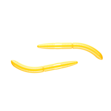Мягкие приманки Libra Lures Fatty D'Worm 65mm #007 Yellow