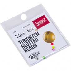 Головки вольфрамовые Lucky John Tungsten Slotted Beads Mix 6шт