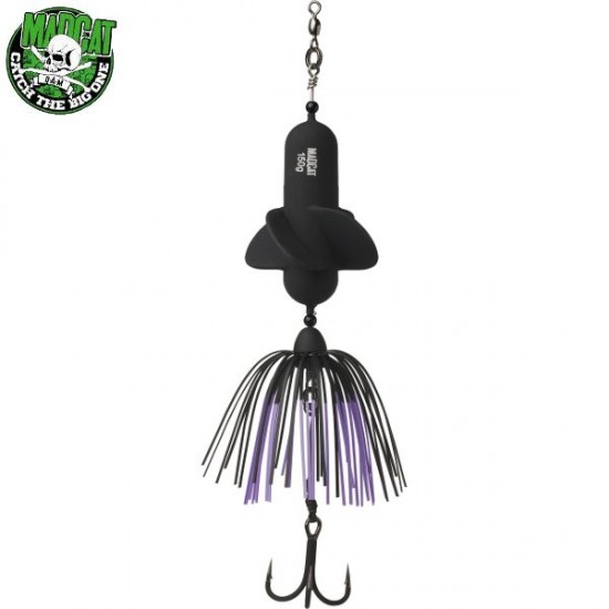 Блесна вертикальная MADCAT A-STATIC PROPELLER TEASER Treble Hook - BLACK