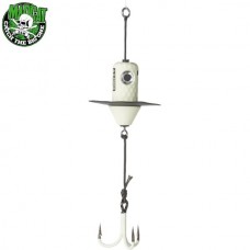 Блесна вертикальная MADCAT A-STATIC SILENT TEASER Treble Hook - GLOW-IN-THE-DARK