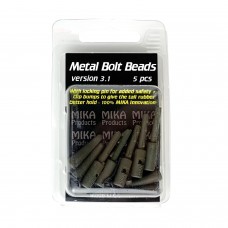 Безопасная клипса для грузил с конусом MIKA PRODUCTS Metal Bolt Beads 3.1 5шт
