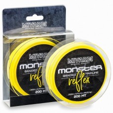 Леска плетеная MIVARDI MONSTER REFLEX Braid 200m Fluoro Yellow