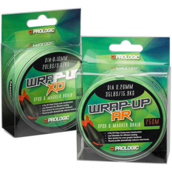 Леска плетеная PROLOGIC WRAP-UP XD Spod & Marker Braid  HI-VIZ GREEN 250m