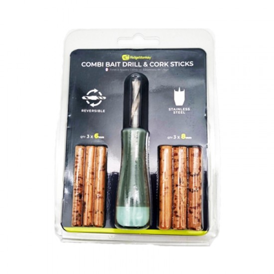 Сверло Ridge Monkey Combi Bait Drill & Cork Sticks + пробковые палочки