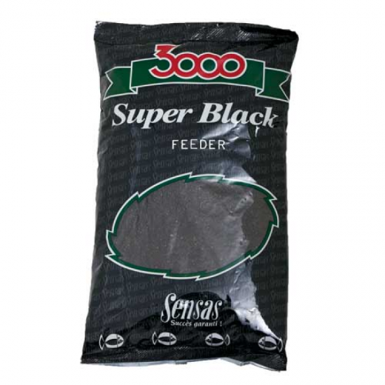 Прикормка Sensas 3000 Super BLACK Feeder (супер блэк фидер) 1кг