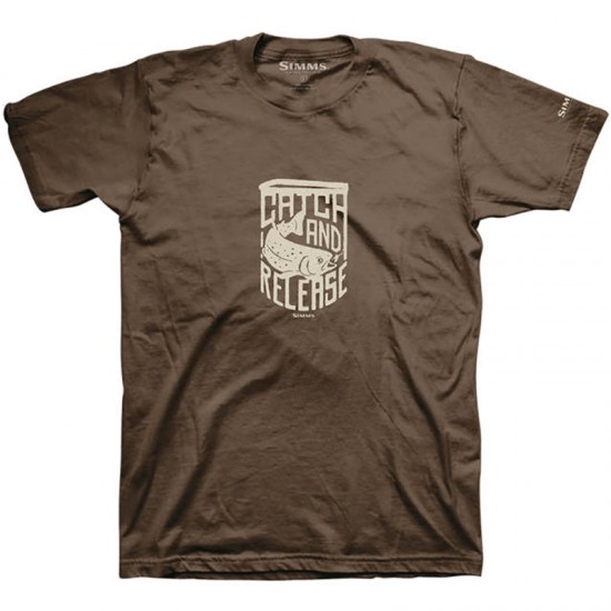 Футболка Simms Catch & Release T-Shirt Brown