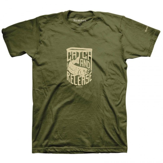 Футболка Simms Catch & Release T-Shirt Military