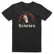 Футболка Simms Cheers Fish It Well T-Shirt Black