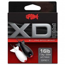 Шнур Spomb XD Pro 8+1 Spod Braid Grey 0.14mm 16lb 300m