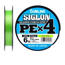 Плетеный шнур Sunline Siglon PE X4 Light Green