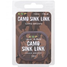 Поводковый материал ESP CAMO SINK LINK Camo Brown 10m